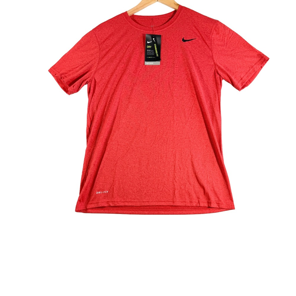 Nike Mens Dri-Fit Short Sleeve Training T-Shirt Red‎ Medium New 718833-672